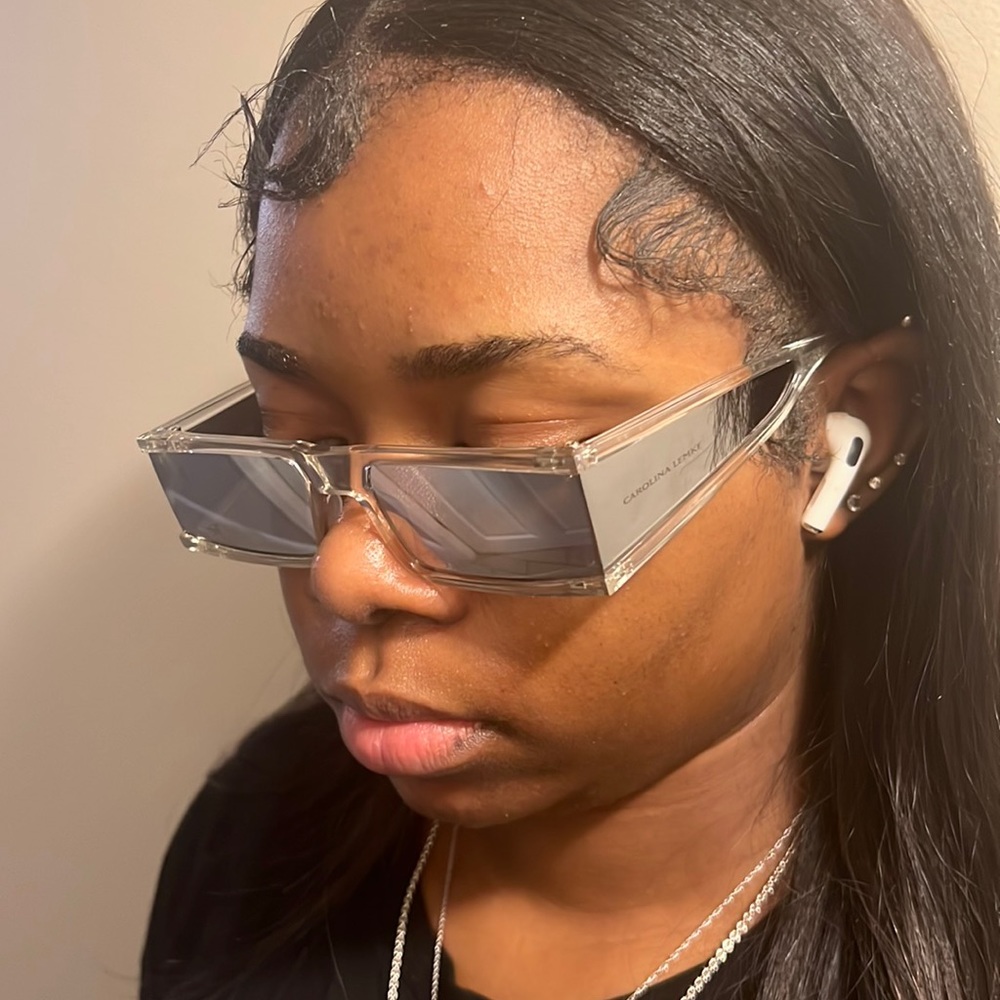 Silver clear chic shades.